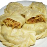 Vareniki stuffed with  cabbage.