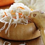 Sour cabbage with carrot