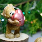 White chokolate bear with heart 03