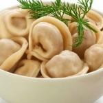 Pelmeni chicken, hand-made