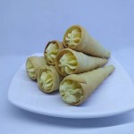 Cono with custard cream