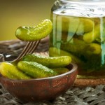 Pickled cucumbers salt