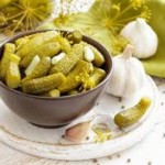 Pickled cucumbers sweet-sour