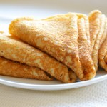 Homemade salt pancakes 