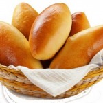 Pirozhki stuffed with sour cabbage