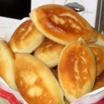 Pirozhki stuffed with mashed potatoes