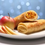Blini stuffed with apples